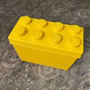EUC LEGO Box & Lid CLASSIC Large 14” Yellow Brick Storage Container